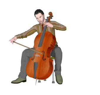 音乐人精细人物模型 (1)